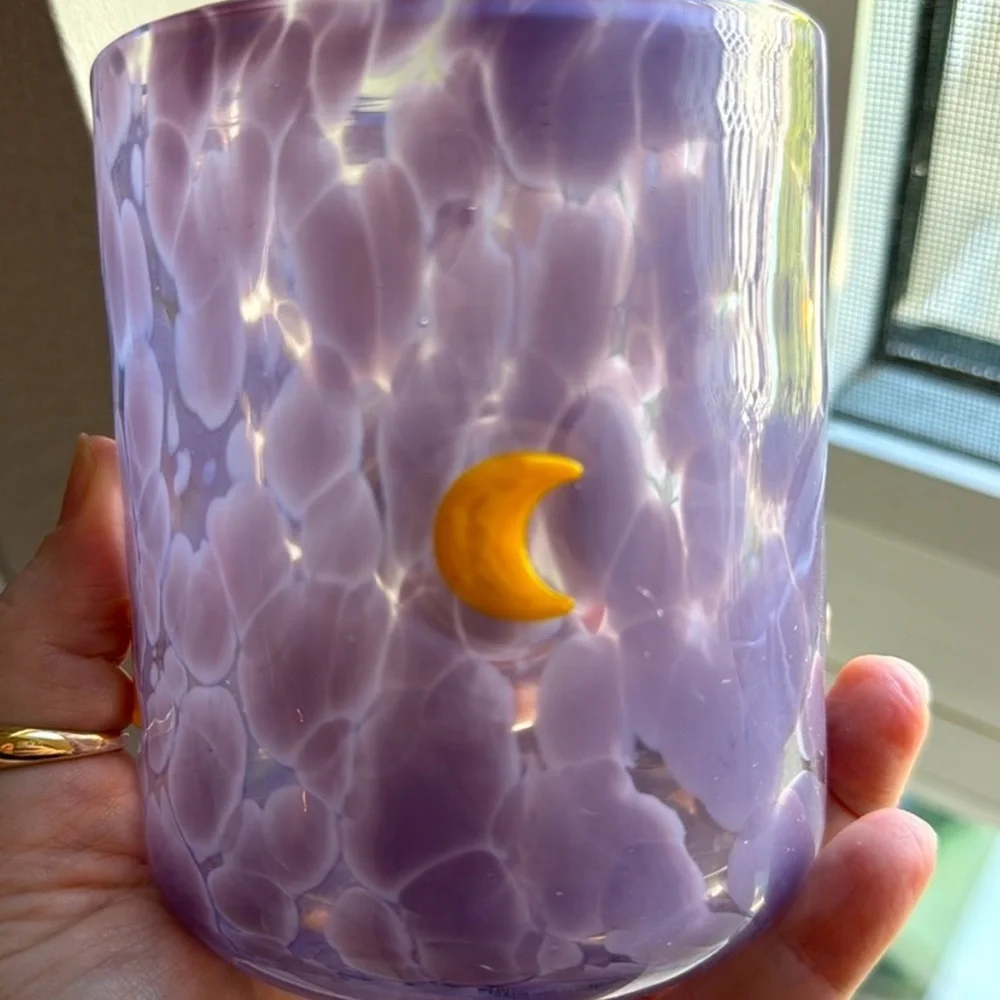 Crescent mystic moon icon juice glass Halloween - Picture 2 of 9